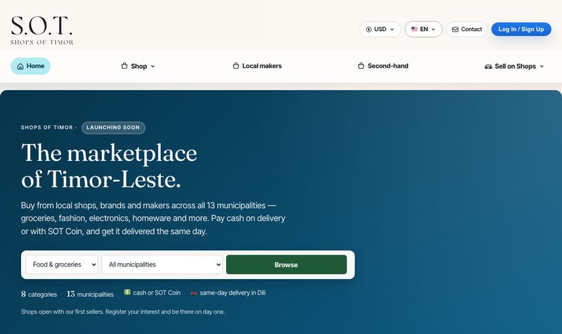 Shops of Timor homepage