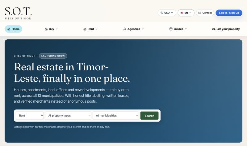 Sites of Timor homepage