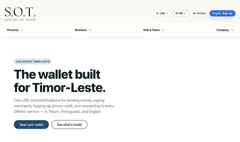 SOTCoin homepage