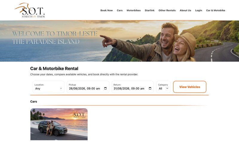 Streets of Timor homepage